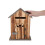 Locking Wood Mailbox Light Brown Wall-Mounted Suggestion Box 2