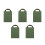 5Pcs Olive Green Yoga Sandbag with Handle Durable Canvas for Training 10