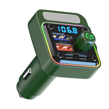 BC91Car MP3 prehrávač U disk bezstratová HIFI hudba 36W duálny PD rýchle nabíjanie auto Bluetooth FM vysielač