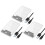 3x Θήκη σκληρού δίσκου USB3.0/Type-C 2,5 ιντσών, SSD SATA3 σε USB3.0, διαφανές κουτί σκληρού 1