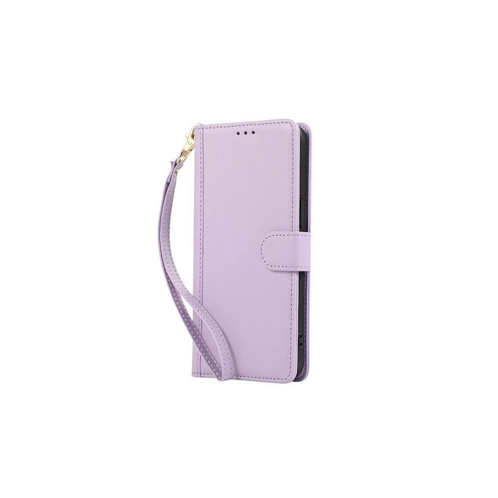 (For Compatible With Samsung A32 4G) Leather Wallet Case With Card Slots And Magnet Purple 9433291384275