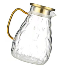 Sticle de apă transparente Eease, ulcior de apă rece, 1800 ml, frigider de vin auriu