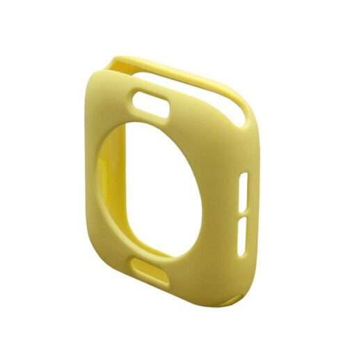 Προστατευτική θήκη σιλικόνης iWatch4/5 (ματ) κίτρινη 40 χιλ.