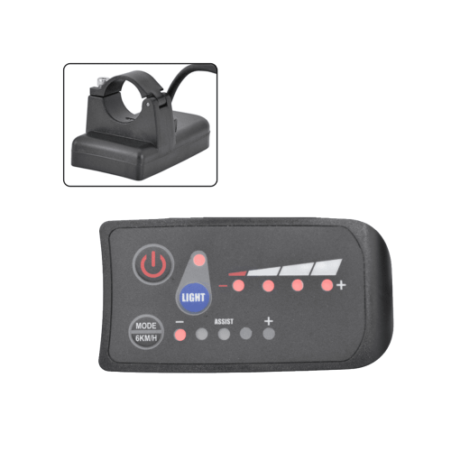 Display LED S810 para Bicicleta Elétrica, 48V, IP65, Protocolo UART, 5 Pinos 1