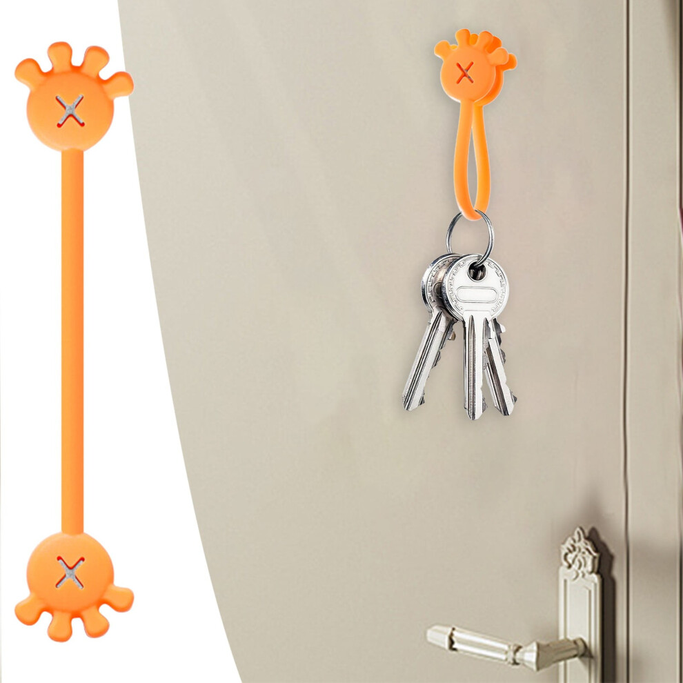 Miayilima 10Pcs Cable Cable Clips Cable Organizers Reusable Silicone Cords Organizers Multipurpose Silicone Magnet Ties For Home School 9433291385104