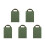 5Pcs Olive Green Yoga Sandbag with Handle Durable Canvas for Training 4