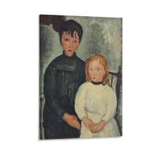 Reproduction d'une peinture d'Amedeo Modigliani (79) - Affiche d'art sur toile - Décoration murale - Impression photo - Cadeaux - Affiches