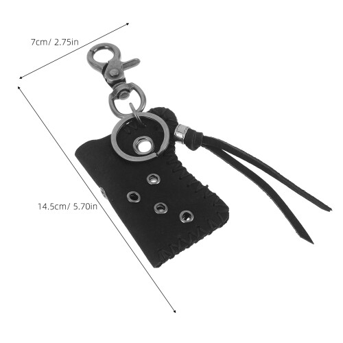 Duurzame Lederen Lighter Case Sleutelhanger Outdoor 1