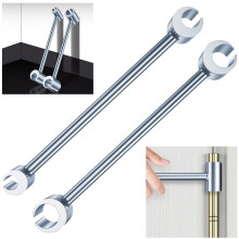 Wekvgz 2pcs Hinges Gap Adjusting Wrench, Heavy Duty Steel Door Hinge Repair Tool, Adjustable Spanner for Door Alignment