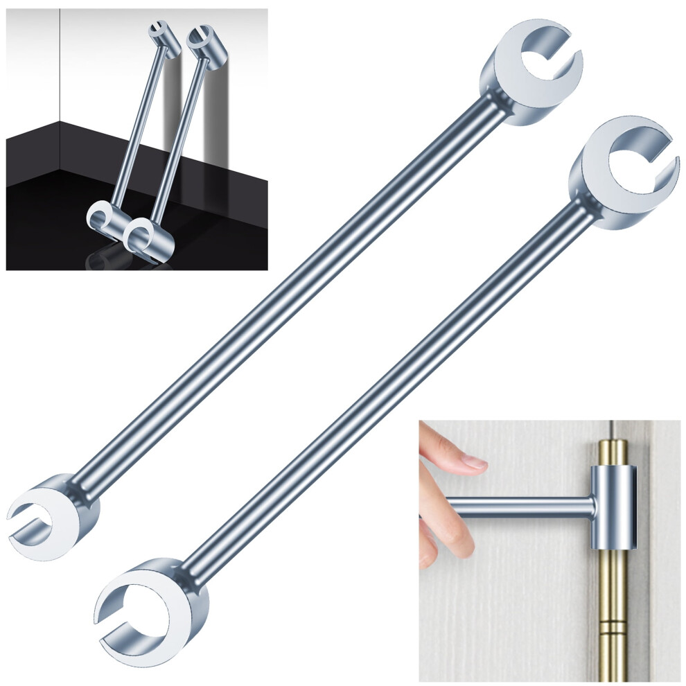 Wekvgz 2Pcs Hinges Gap Adjusting Wrench, Heavy Duty Steel Door Hinge Repair Tool, Adjustable Spanner For Door Alignment 9433291385982