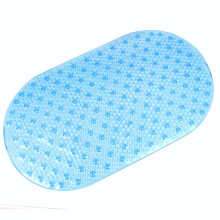 WinysinBathroom Halkfri Duschdyna Liten Rund Prickig Transparent Fotdyna PVC Plast Duschdyna Lätthanterlig Sugkopp Oval Golvdyna