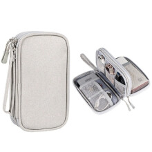 Sacoche de rangement électronique, étui de rangement portable et étanche pour accessoires numériques, matériau durable, intérieur rembourré