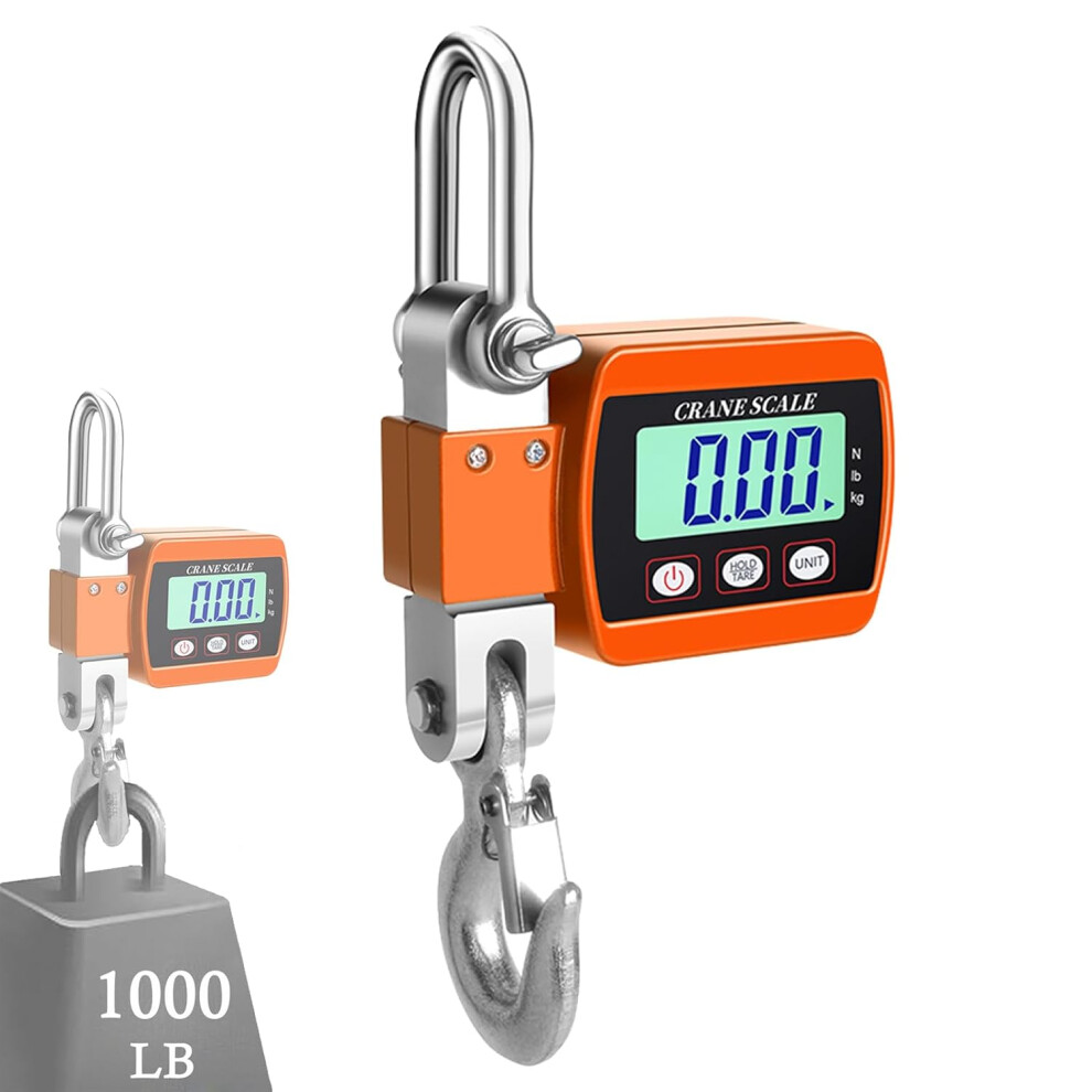 Industrial Crane Scale For Demanding Environments, Digital Hanging Scale With High Accuracy And Accurate Sensor For Reliable Measurements, Portable 9181073077555