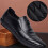 Ανδρικά μοκασίνια Slip On, δερμάτινα χειροποίητα φλατ παπούτσια οδήγησης με 3