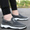 Υφασμάτινα παπούτσια για άνδρες, slip-on casual loafers με στήριξη καμάρας, αναπνεύσιμα 2