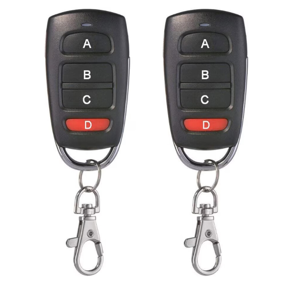 Remote Control Duplicator For Garage Door Systems, Universal Replacement With 433 Mhz Rf Technology, Cloning Remote Keychain With Programmable 9448196044155