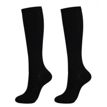 Light Support Knee High Socks, Breathable Material and Moisture-Wicking Performance for Everyday Comfort, 15-20 mmHg Mild Compression for Achy Leg