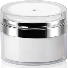 Airless-Pumpspender für Hautpflegeprodukte, nachfüllbare Reisecremeflasche mit auslaufsicherer Pumpe, Vakuum-Drucksystem, leichtes Acryl