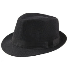 Panama-Fedora-Hut für Damen und Herren, Unisex-Sommer-Panama-Strohhut, leicht und strapazierfähig, atmungsaktiver Sonnenhut mit Belüftungslöchern