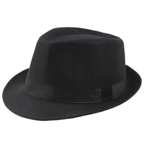 Καπέλο Panama Fedora για άνδρες και γυναίκες, Unisex καλοκαιρινό καπέλο Panama Straw Fedora, ελαφρύ