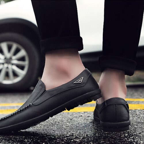 Ανδρικά Μοκασίνια με slip-on σχέδιο, άνετα μοκασίνια με βρετανικό στυλ και χαμηλό 2