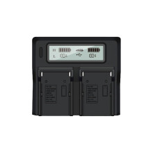 High-Precision LCD Display, Lithium Battery 0V Activication With Smart 5V 2.1A USB Charger For Sony NP-F550 F970 BP-U30 U60 U90, High Capacity