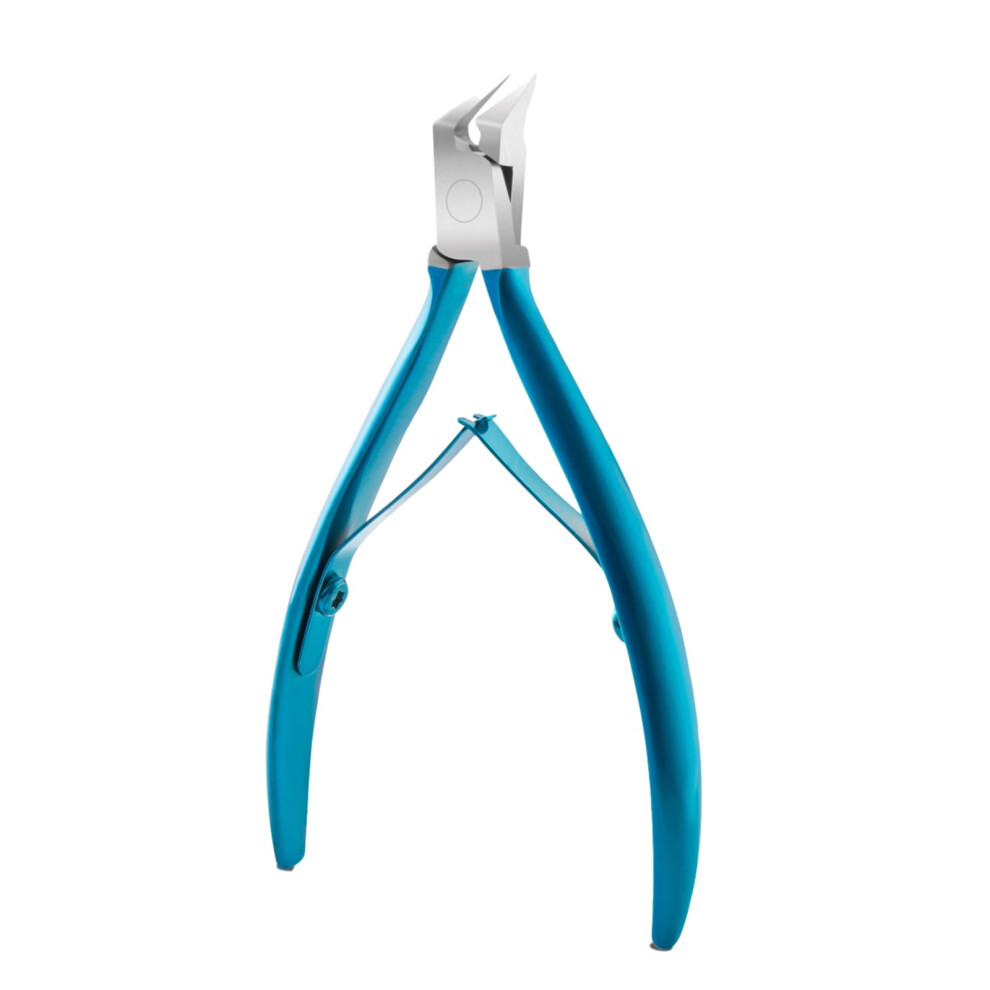 Blue Toenail Clippers For Thick And Ingrown Nails With Precision Curved Blades, Wide Jaw,