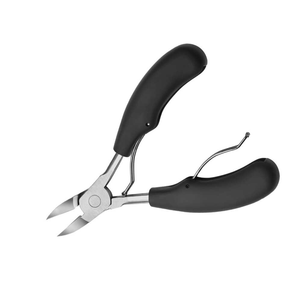 Black Foot Care Specialist Nail Scissors, For Wreck Or Thick Nails, Professional, Pedicure (Black)