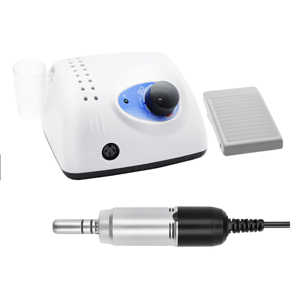 Electric Nail Drill 35,000 RPM Professional Manicure Pedicure Tool with Foot Pedal and Low Noise