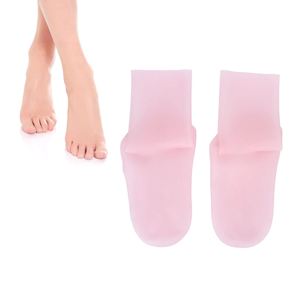 Moisturizing Silicone Socks for Women Dry Cracked Feet with Aloe Infusion Overnight Hydration