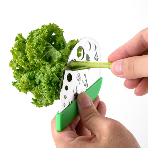 Effortless Leaf Separation: 9-Hole Leaf Stripping Tool, High-Quality Kitchen Gadget for Kale and More 1