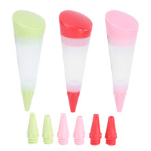 Flexibele schenktuitdeksels, herbruikbare stofkapjes voor drankflessen voor thuiskeuken, bakkerij, dessertwinkel en restaurant (silicone + PP,