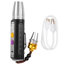 Professionelles Werkzeug zur Edelsteinbewertung, Jade-Bewertungs-Taschenlampe mit superhellen LED-Vierfachleuchten, tragbar und robust aus