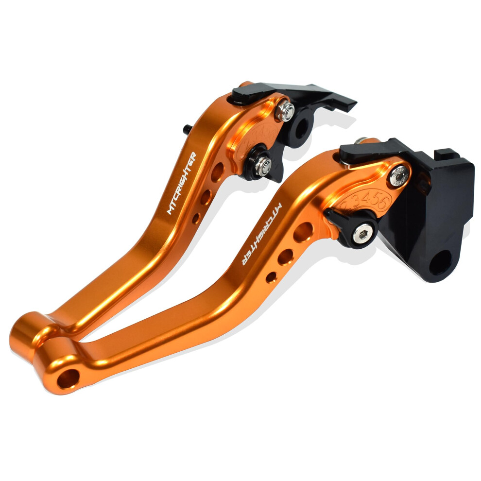 Motorcycle Brake Clutch Levers Adjustable Cnc Aluminum For Honda Scl500 Cl250 Cl300 Cl500 Orange 9044945830682