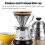 Χειροκίνητη μηχανή καφέ Pour Over, με φίλτρο καφέ από ανοξείδωτο ατσάλι για πλούσιες 3