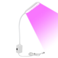 Innovative Schreibtischlampe mit Magnetfuß, 80 LEDs, flexiblem Schwanenhals, augenschonendem Licht für Homeoffice, 360 verstellbarem Winkel und