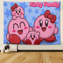 Kirby-julistegobeliini, kodinsisustusgobeliini, makuuhuoneen, olohuoneen ja yliopiston asuntolan sisustus, saatavilla sisä- ja ulkokäyttöön -