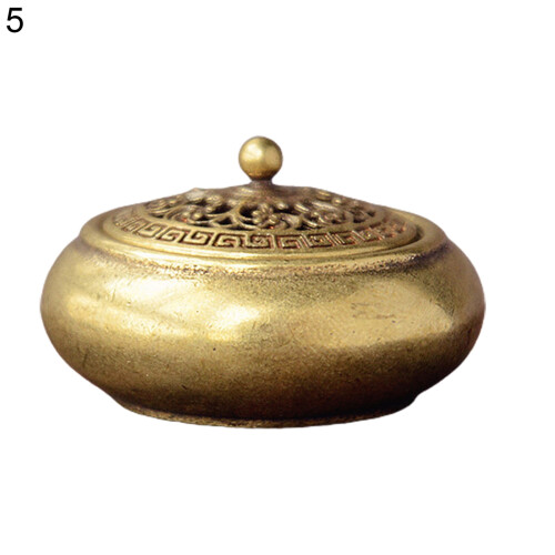 Μικρό θυμιατήρι Lotus, αντίκα κράμα ψευδαργύρου vintage κινέζικο στιλ θυμιατήρι για 1