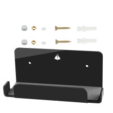 Suport pentru comutator, raft de perete, raft mic, rafturi de perete pentru depozitare, raft de gaming, raft acrilic