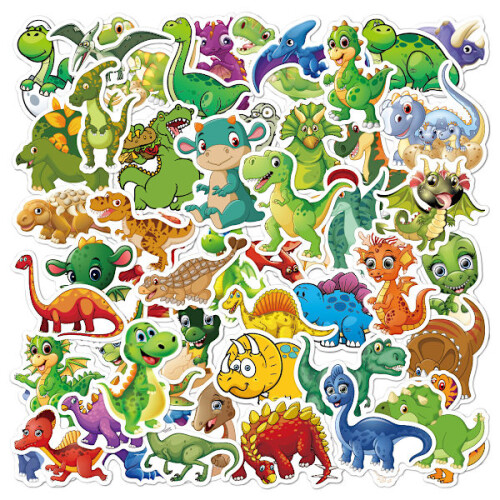 50 dinosaur series computer stickers H