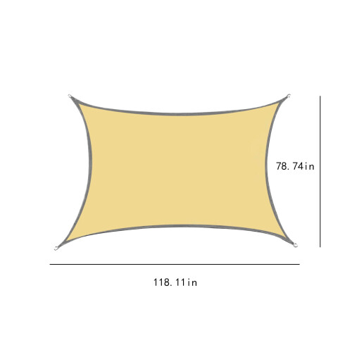 Kiplyki Deals78,7X118 ιντσών τετράπλευρα πανιά σκίασης UV Block για εξωτερική βεράντα, κήπο 2
