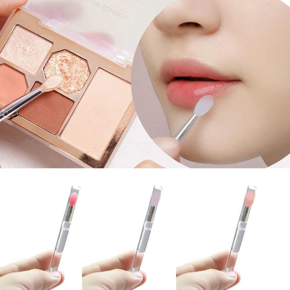 Xeyise Eyeshadow Brush Multifunctional with Lid Lightweight Silicone Lip Cosmetic Brush for Women