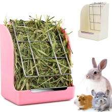 Pet Enjoy Rabbit Bunny Guinea Pig Feeder Feeder Less Wasted Rack Manger for Rabbit Guinea Pig Chinchilla Small Pet Dispenser