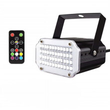 48LEDs 7ColorsLight with Remote Sound Activated Super Bright Flashing Stage Light for DJ Party Show Club
