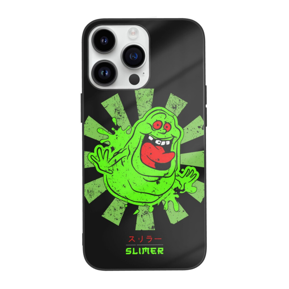 Compatible With Apple Compatible With Iphone 14Pro Case 14Promax Printed Glass Case Ghostbusters Slimer 9433291390870