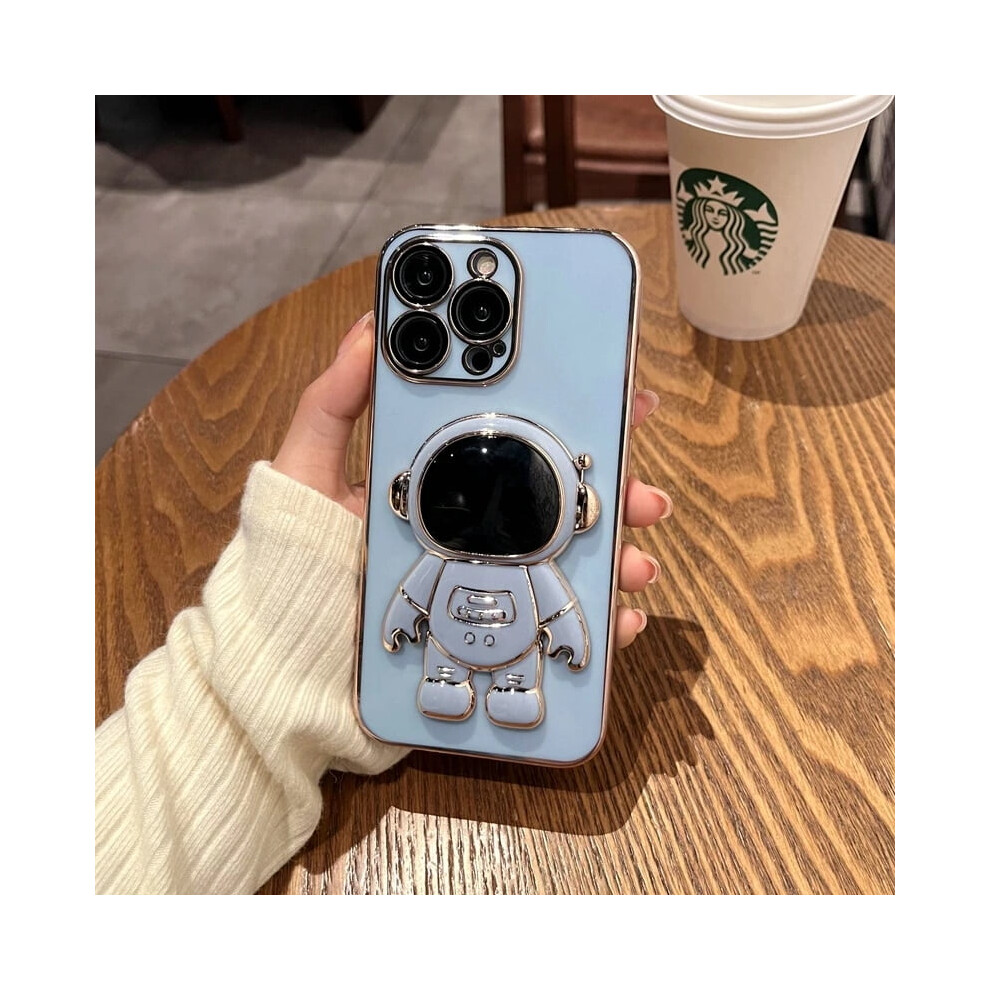 Phone Case Luxury Astronaut For Compatible With Iphone 11 12 13 14 15 Pro Max Silicone Kickstand Cover 9433291390818
