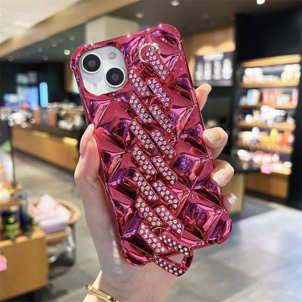 Fashion Rhinestones Glitter Case Compatible With Iphone 16 Plus 2024 6.7 Inch, Bling Diamond Strap, Shockproof Anti-Drop Tpu Cover For Women 9433291390931