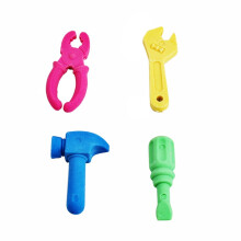 4pcs Cartoon Tool Erasers Creative Stationery Gift School Supplies Classroom Rewards for Kids Students