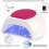 UV LED Nail Lamp with Smart Sensor, 180 Coverage, 4 Timer Modes, Detachable Base, White 5