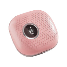 Contact Lens Cleaning Machine with Precision Vibration, Rechargeable TypeC, LED Mirror, Pink